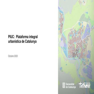 CODI urbanístic de planificació, primer pas cap una Plataforma integral urban...