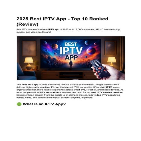 2025 Best IPTV App - Top 10 Ranked (Review).pdf
