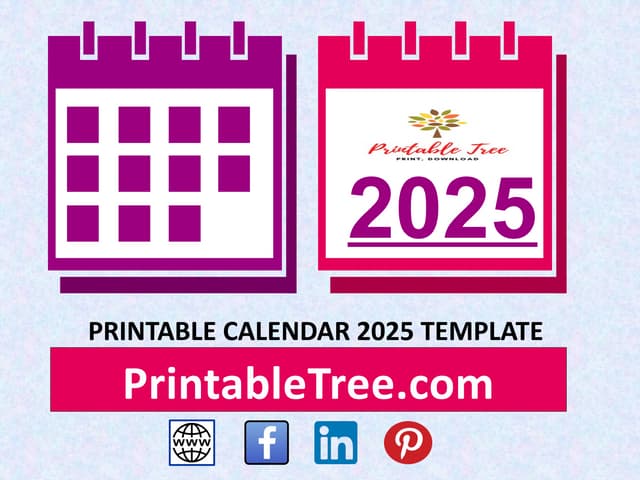 Free Download 2025 Calendar Printable Templates | PPT free-download-2025-calendar-printable-templates-ppt