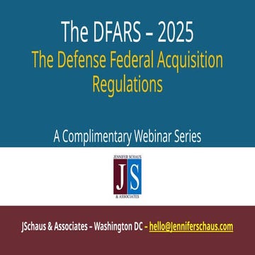 2025 - The DFARS - Part 201 - Federal Acquisition Regulation System