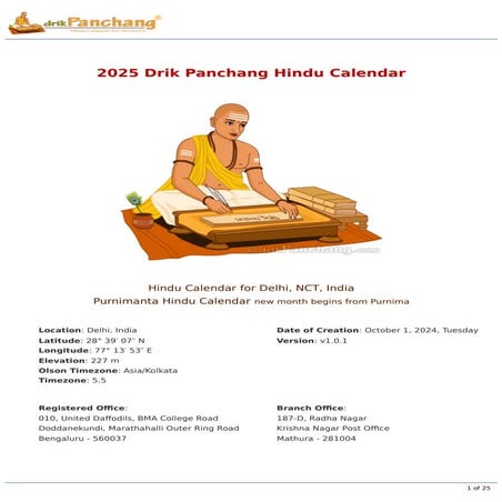 2025 Drik Panchang Hindu Calendar v1.0.1.pdf