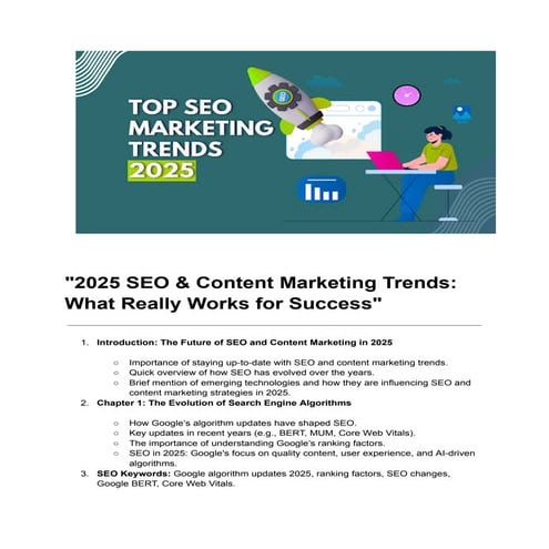 2025 Trends: What Really Works in SEO and Content Marketing | PPTX