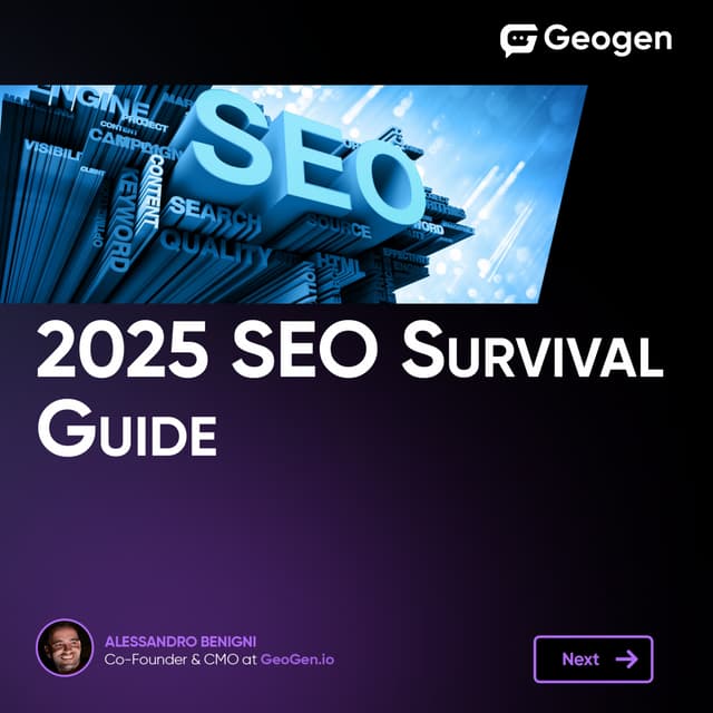 2025 SEO Survival Guide for Generative Engine Optimization | PDF