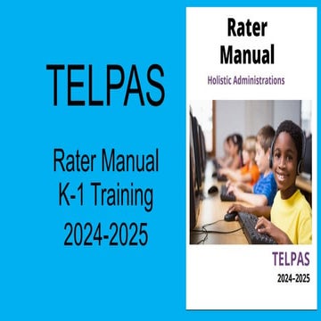 2025 TELPAS training powerpoint Holistic | PPTX