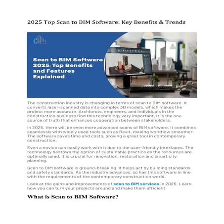 2025 Top Scan to BIM Software: Key Benefits & Trends