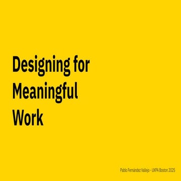 AI and Meaningful Work by Pablo Fernández Vallejo