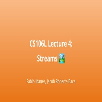 Streams aredata types on c++ that can be used.