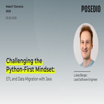 Challenging the Python-First Mindset: ETL and Data Migration with Java ...