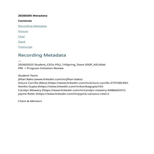 20260205 202602025 Student_CEOs PSU_1HSpring_Team ISSIP_AICollab ...