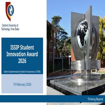 20260219 ISSIP Student Innovation Award - CUT South Africa - SMRT_BIO.pptx