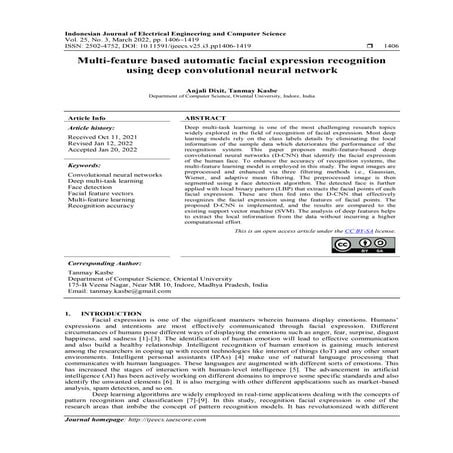 Multi-feature based automatic facial expression recognition using deep ...