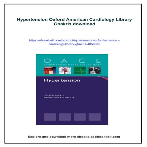 Hypertension Oxford American Cardiology Library Gbakris