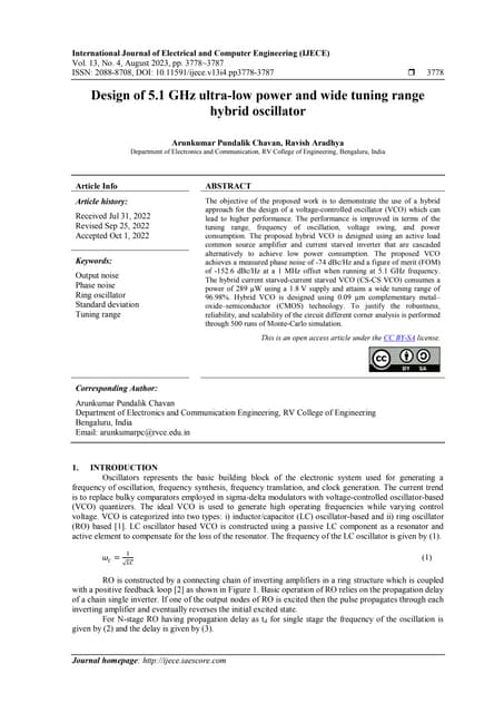 Design of 5.1 GHz ultra-low power and wide tuning range  hybrid oscillator