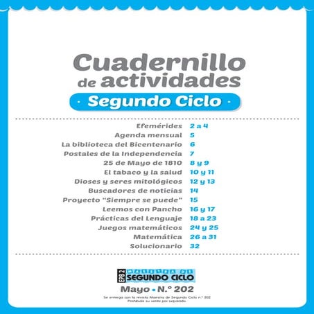 Cuadernillo de actividades para niños de segundo ciclo | PDF