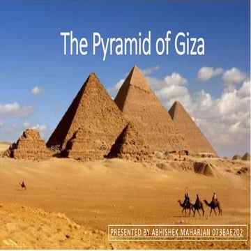 The pyramid of Giza