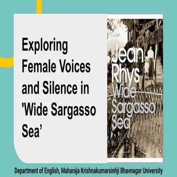 Exploring Female Voices and Silence in 'Wide Sargasso Sea’