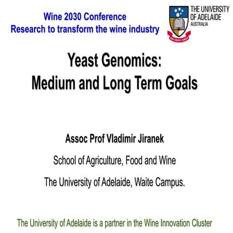 Yeast Genomics: Medium and Long Term Goals