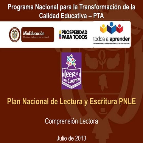 Comprensión lectora- PNLE