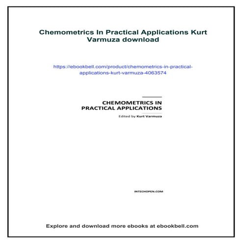 Chemometrics | PPTX