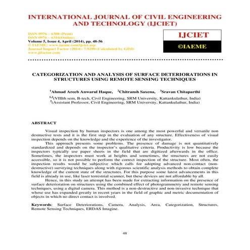 CRACK DETECTION AND CLASSIFICATION IN CONCRETE STRUCTURE | PDF