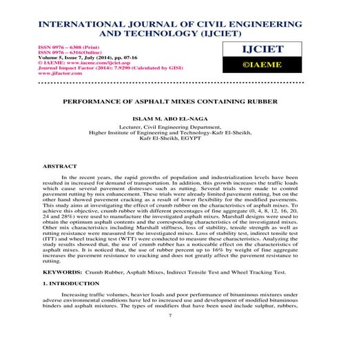 Performance evaluation of asphalt mixture modified by hydrated lime and ...