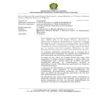 Íntegra da manifestação da PRR-5