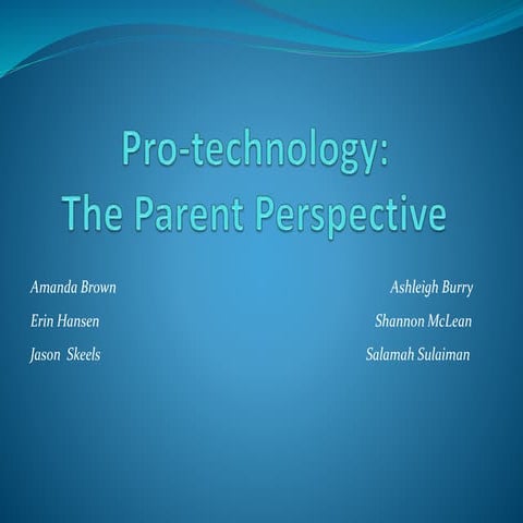 Parent Involvement And Technology