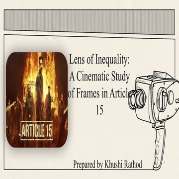 Lens of Inequality: A Cinematic Study of Frames in Article 15