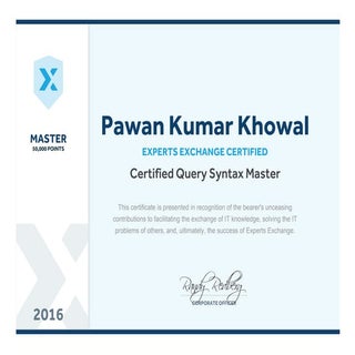 Pawan Kumar Khowal _ Query Syntax E...