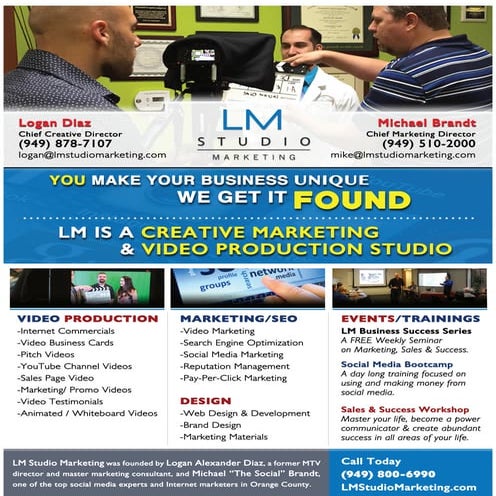 Lm Studio Marketing Michael Brandt Services_Flyer | PDF