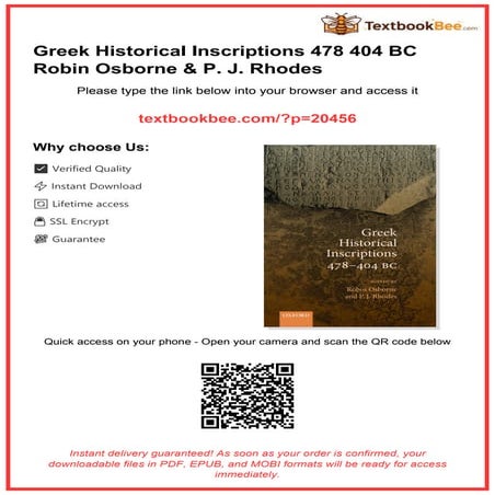 Comprehensive Study of Greek Historical Inscriptions 478-404 BC | PDF