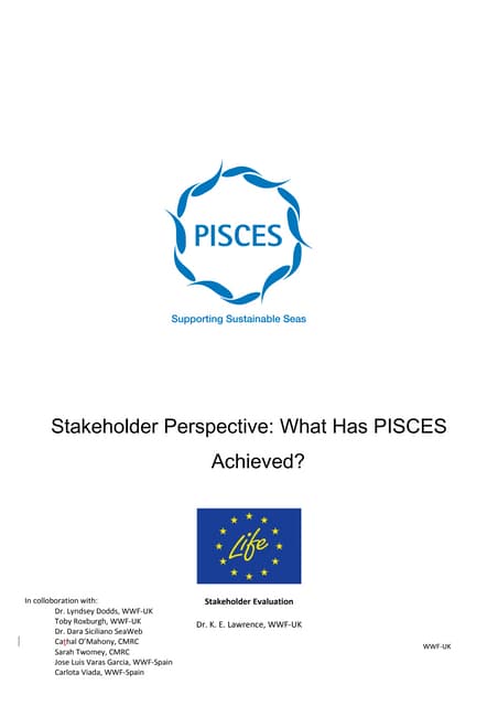 PISCES stakeholder FEEDBACK evaluation v3