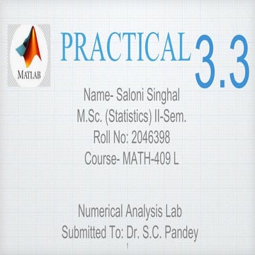 Convergence Analysis