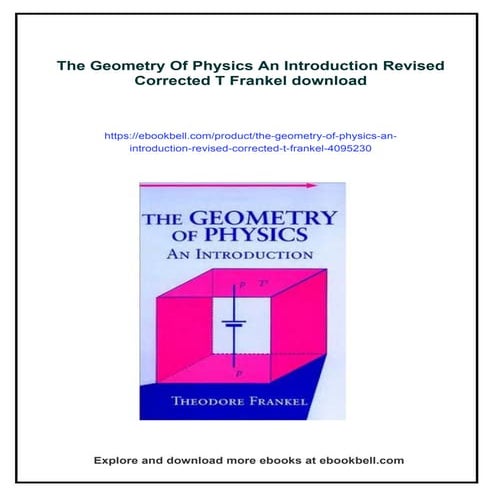 The Geometry Of Physics An Introduction Revised Corrected T Frankel | PDF