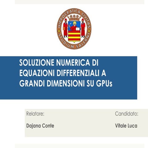 Soluzione numerica di equazioni differenziali a grandi dimensioni su GPUs