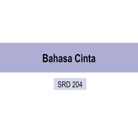 204 bahasa cinta