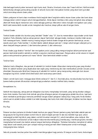 15 Blog Berisi Poker Online