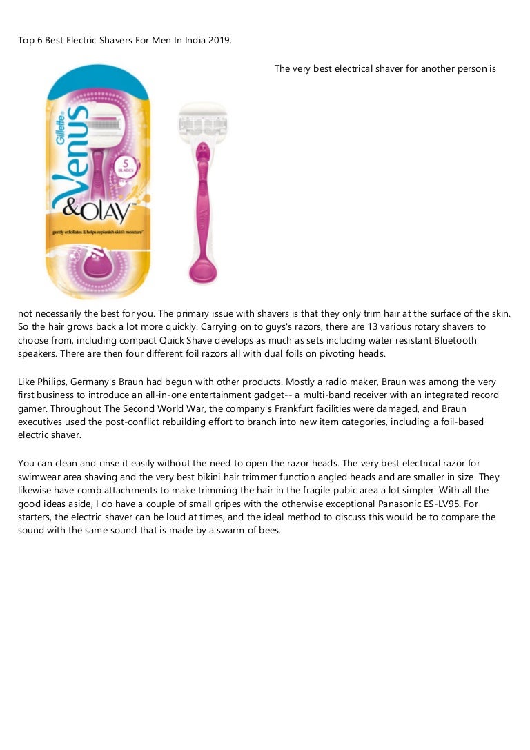 best rechargeable lady shaver