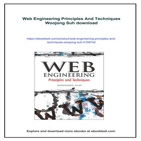 Web Engineering Principles And Techniques Woojong Suh | PDF
