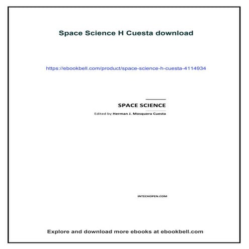 Download full ebook of Space Science H Cuesta instant download pdf