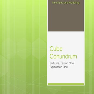 Cube Conundrum