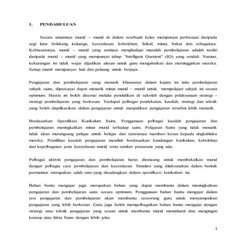 kajian tindakan sains