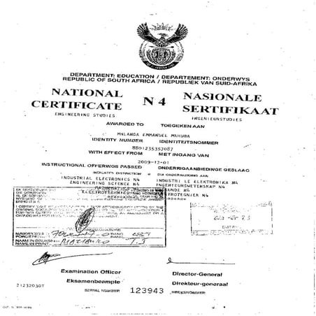 N4 Certificate