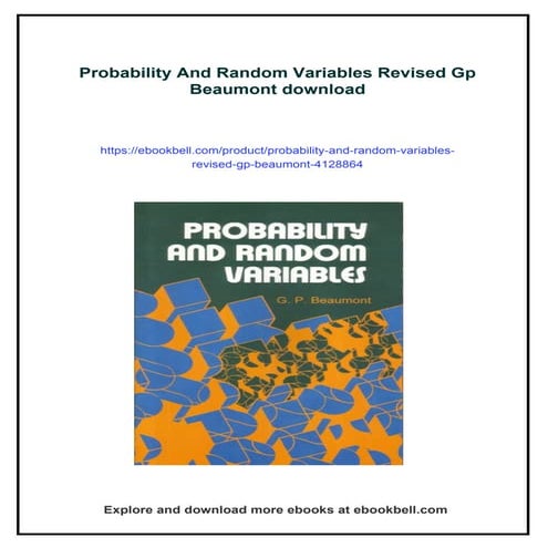 Probability And Random Variables Revised Gp Beaumont | PDF