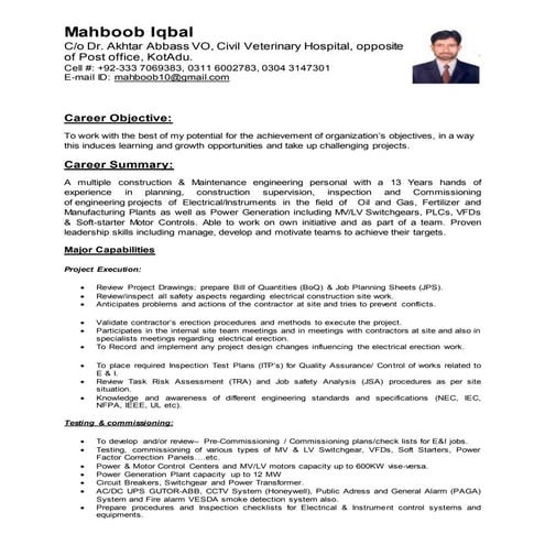 CV Mahboob Updated  24.10.15
