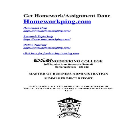 206718637 a-study-on-quality-of-work-life-of-employees