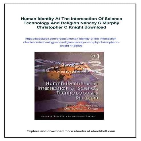 Human Identity At The Intersection Of Science Technology And Religion Nancey ...
