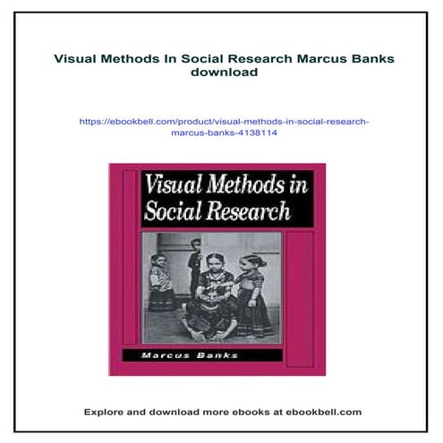 Visual Methods In Social Research Marcus Banks | PDF