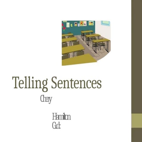 Understanding Telling Sentences: Structure and Examples for Beginners ...