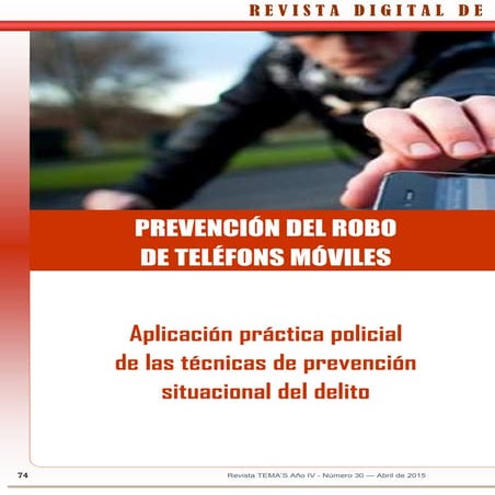 207   prevención del robo de teléfonos móviles